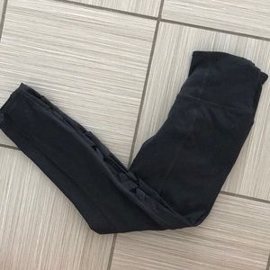 Athleta 7/8 chats. Mesh with criss cross.